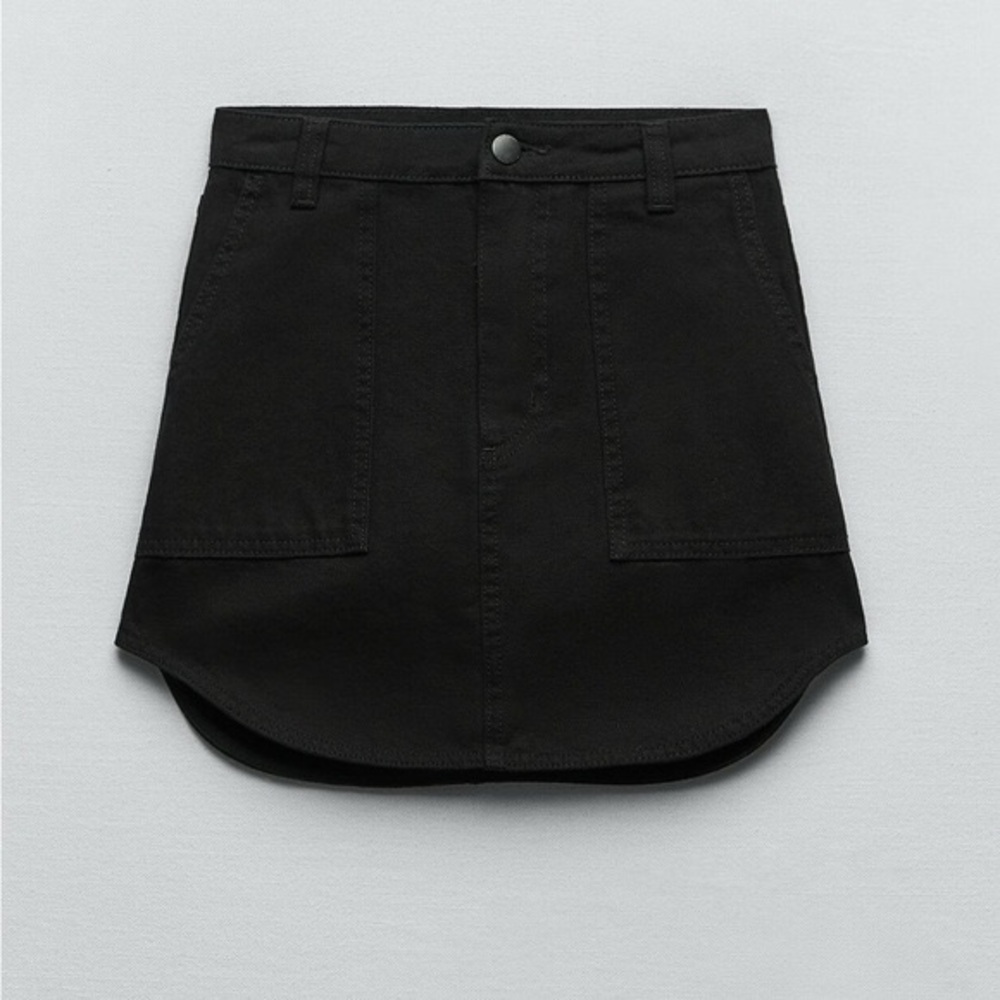 ZW The Mini Skirt Black Denim